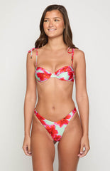 9.0 Swim Bianca Green Floral Bikini Top