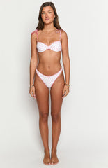 9.0 Swim Bianca Red Floral Bikini Top