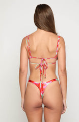 9.0 Swim Sumba Green Floral Bikini Top