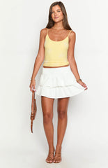 Baxley White Mini Skirt
