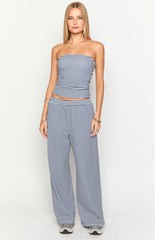 Daisy Navy Stripe Tube Top