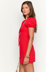 Franky Red Mini Dress