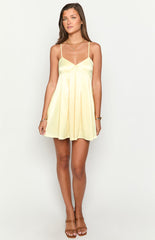 Hailee Yellow Mini Dress