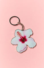 Hibiscus Key Ring