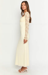 Orlanda Cream Maxi Dress
