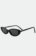 Otra Eyewear LULU Black Thin Cat Eye Sunglasses