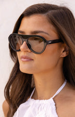 Otra Eyewear Maddy Black Aviator Sunglasses