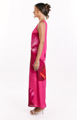 Paisleigh Pink Orchid One Shoulder Maxi Dress