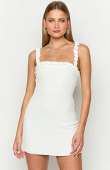 Paisley White Mini Dress