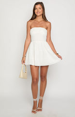 Sinai White Strapless Mini Dress