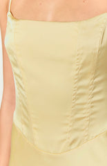 Heartbeat Yellow Maxi Dress