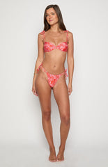 9.0 Swim Bianca Pink Floral Bikini Top