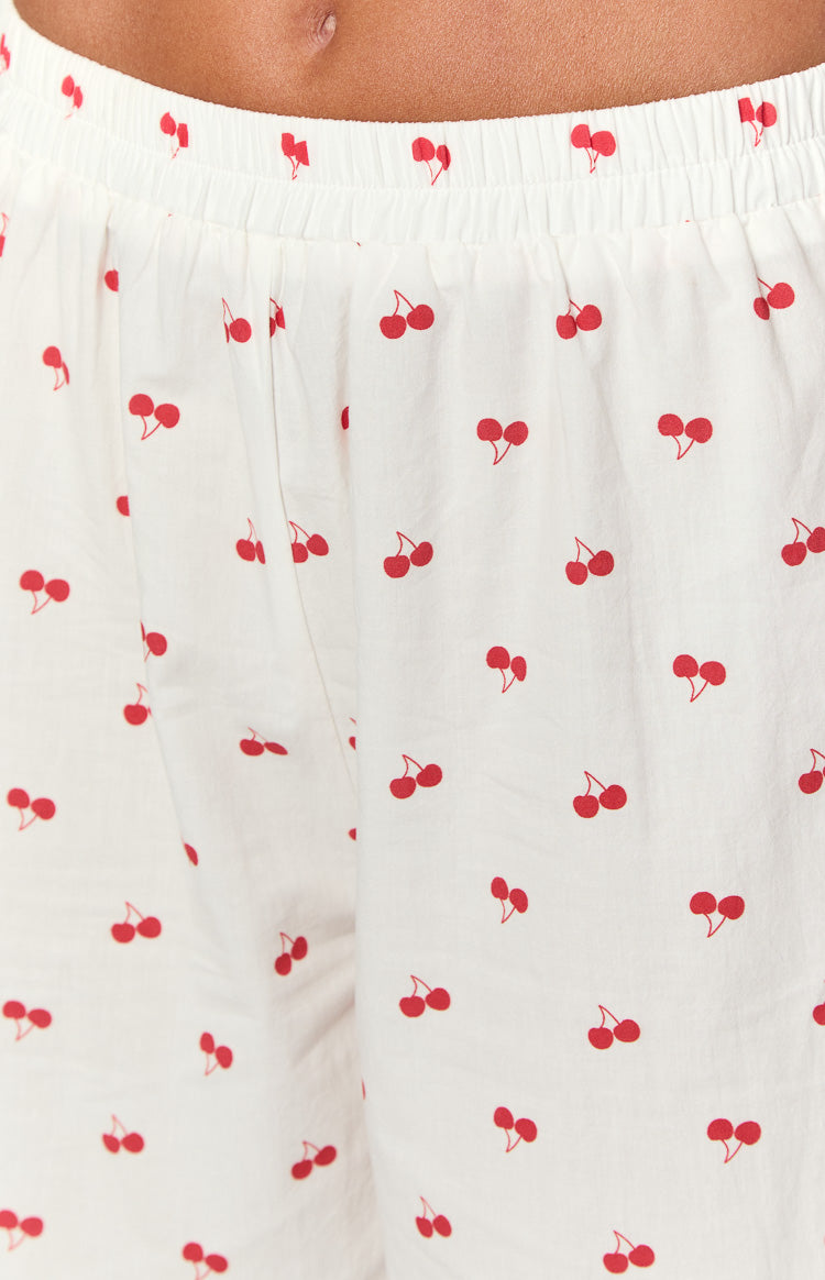 Alexea Cherry Print Pajama Pants