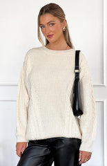 Alex Cream Oversized Sweater