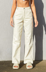 Allira Cream Carpenter Pants