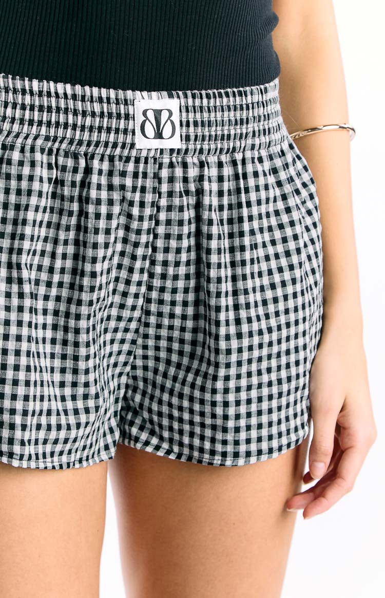 Baxter Black Gingham Shorts