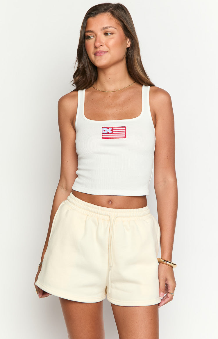 Beginning Cream American Dream Lounge Shorts