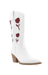 Billini Arden White Garnet Cowboy Boots
