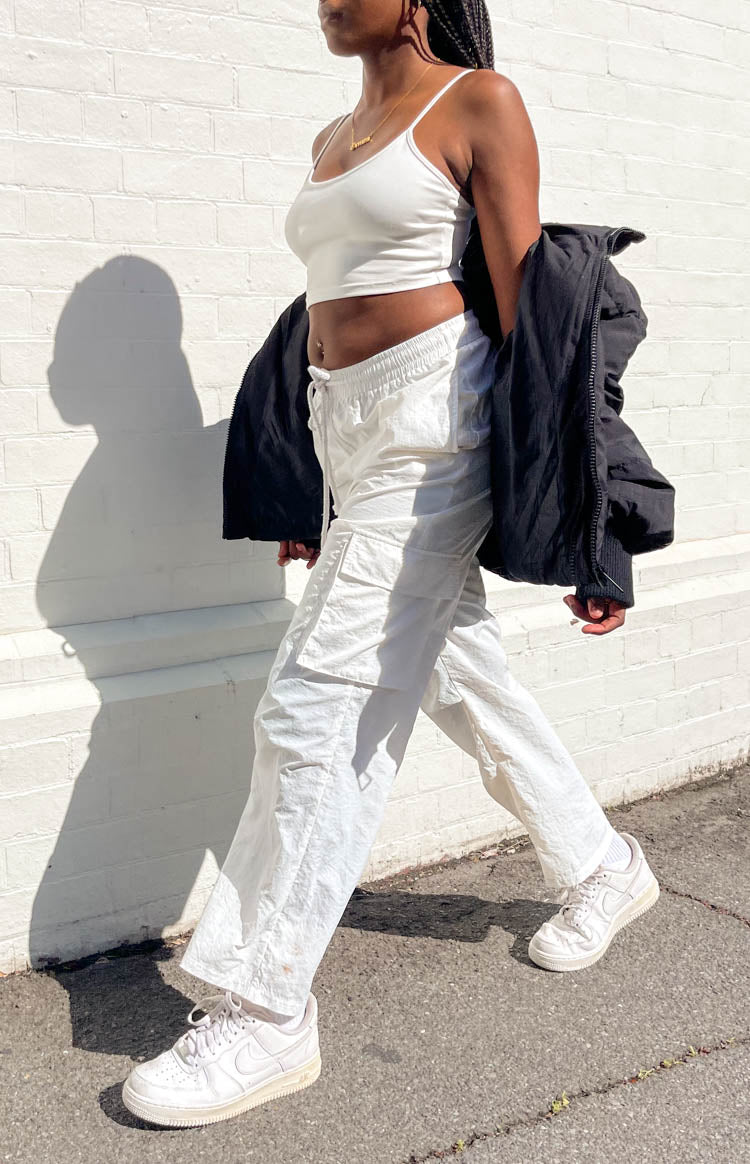 Briar White Cargo Pants