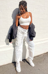 Briar White Cargo Pants