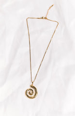 Caledonia Gold Swirl Necklace