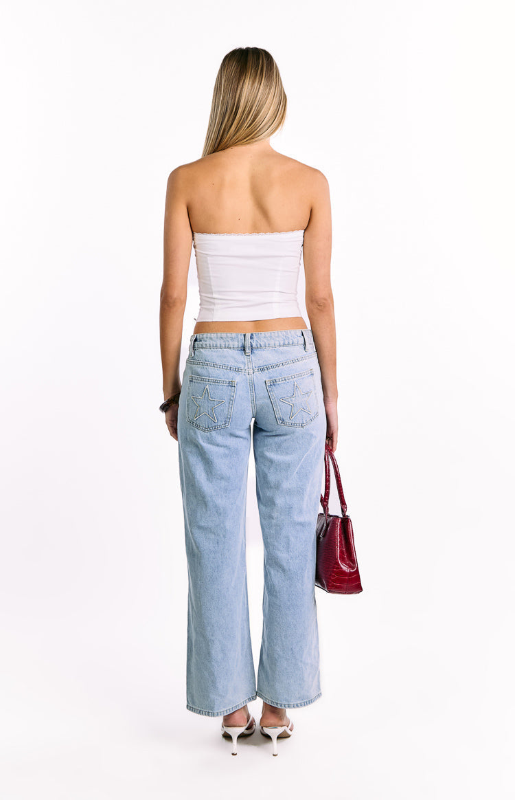 Dakota White Strapless Top