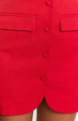 Dianna Red Strapless Mini Dress