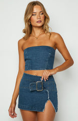 Elouise Denim Tube Top