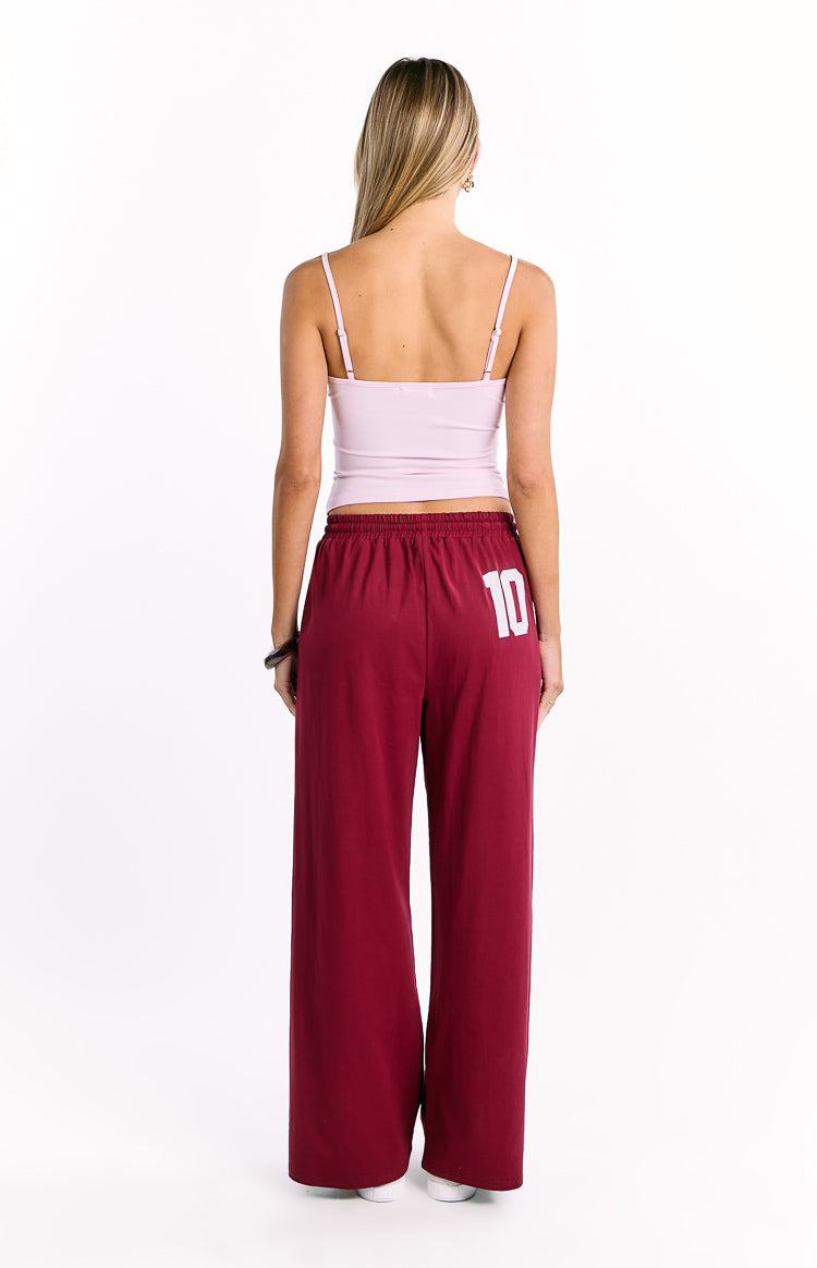 Flo Burgundy Wide Leg Pants