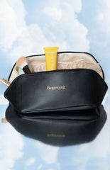 Beginning Boutique Black Zipper Cosmetic Bag