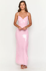 Honey Pink Sequin Maxi Dress