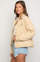 Hugo Cream Cord Western Jacket