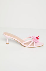In Bloom Pink Floral Kitten Heels
