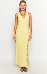 Kris Yellow Maxi Dress