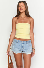 Lindsay Light Wash Denim Shorts