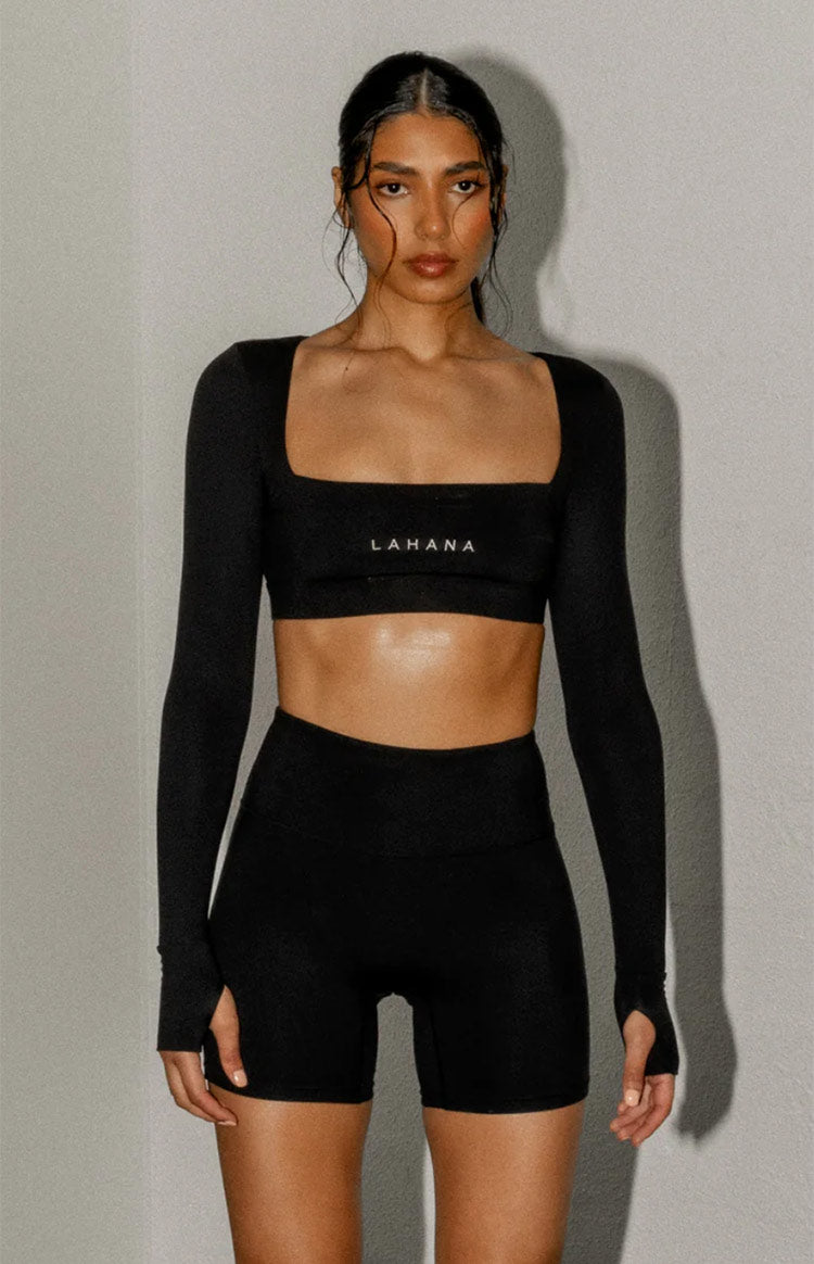 Lahana Chi Chi Black Long Sleeve Top