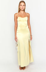 Lailani Yellow Corset Maxi Dress