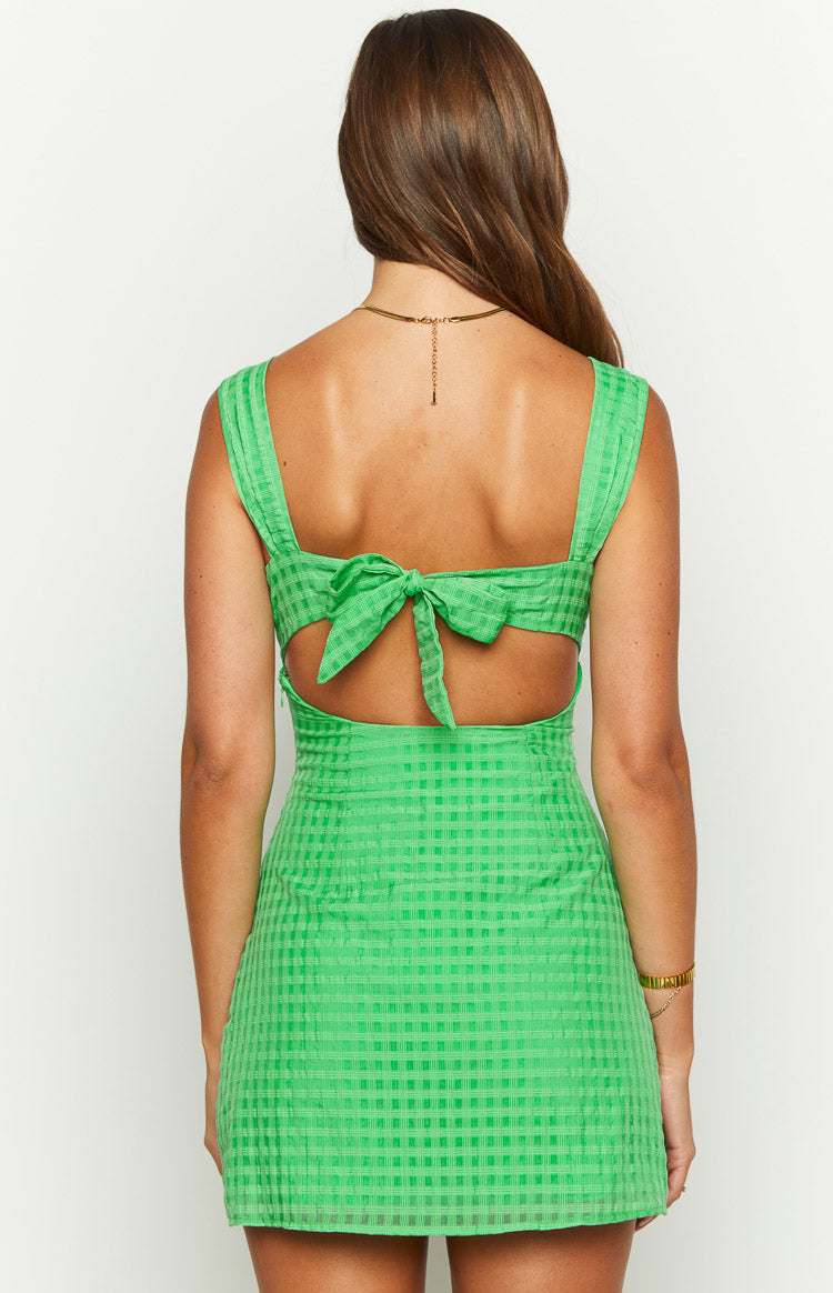 Layla Green Tie Back Mini Dress