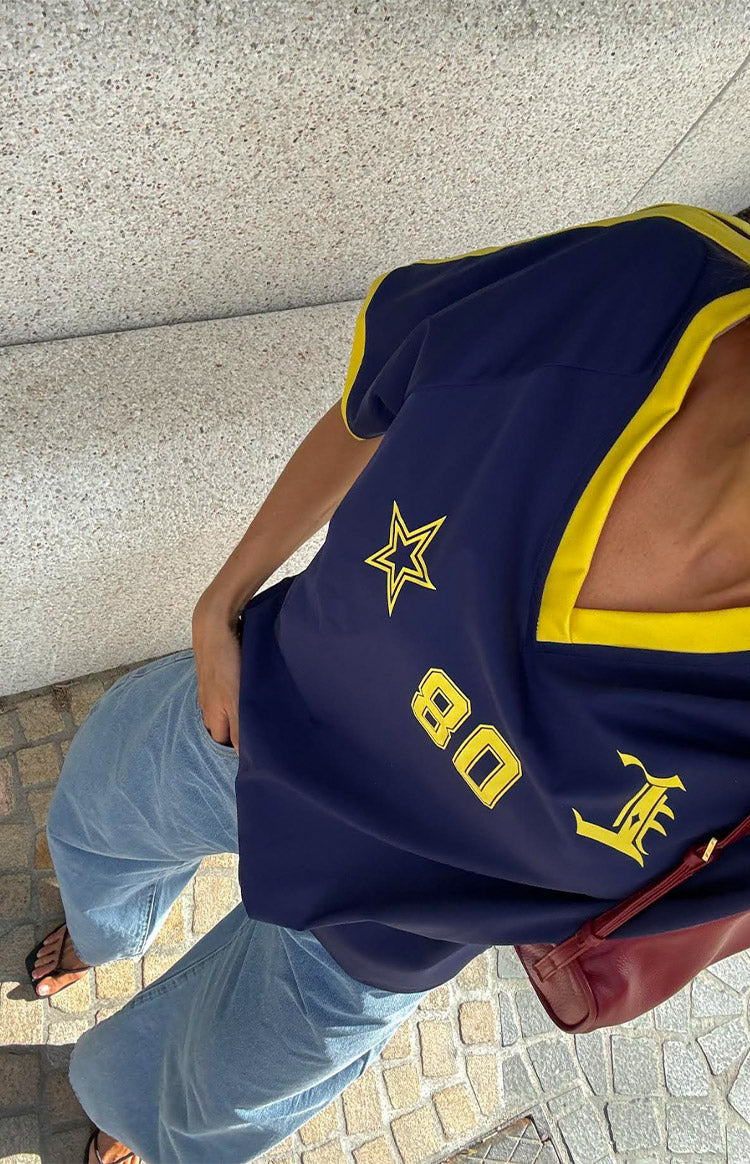 Lioness Navy Spectate Top