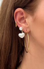 Luxe Lattice Gold Hoop Earrings 3 Pack