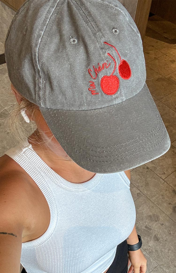 Ma Cheri Black Washed Cap