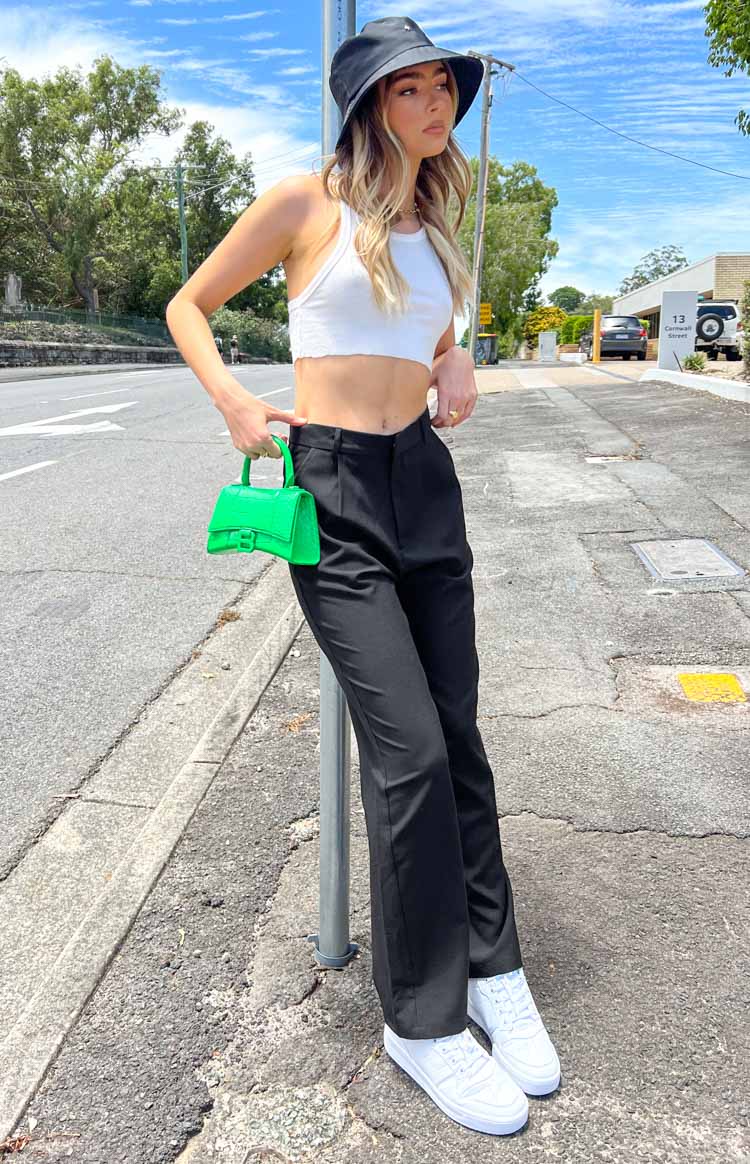 Malcolm Black Straight Leg Pants