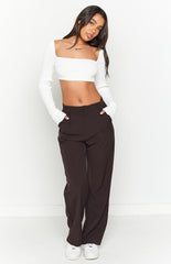 Malcolm Brown Straight Leg Pants