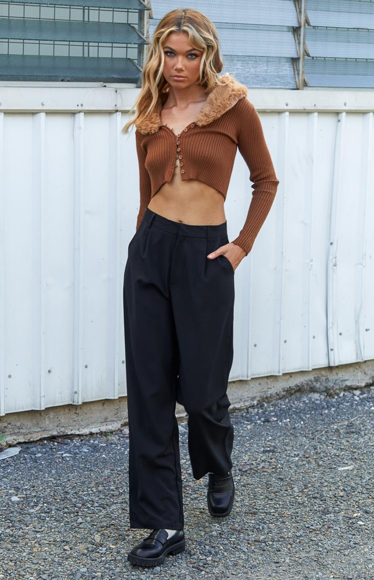 Malcolm Black Straight Leg Pants