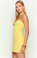 Marbelle Bright Yellow Mini Dress