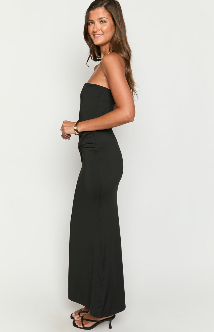Matilda Black Strapless Maxi Dress