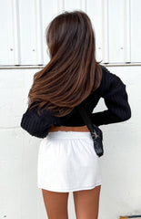 Maven White Mini Skirt
