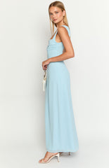Misty Light Blue Maxi Dress