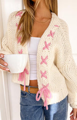 Hattie Cream Knit Cardigan
