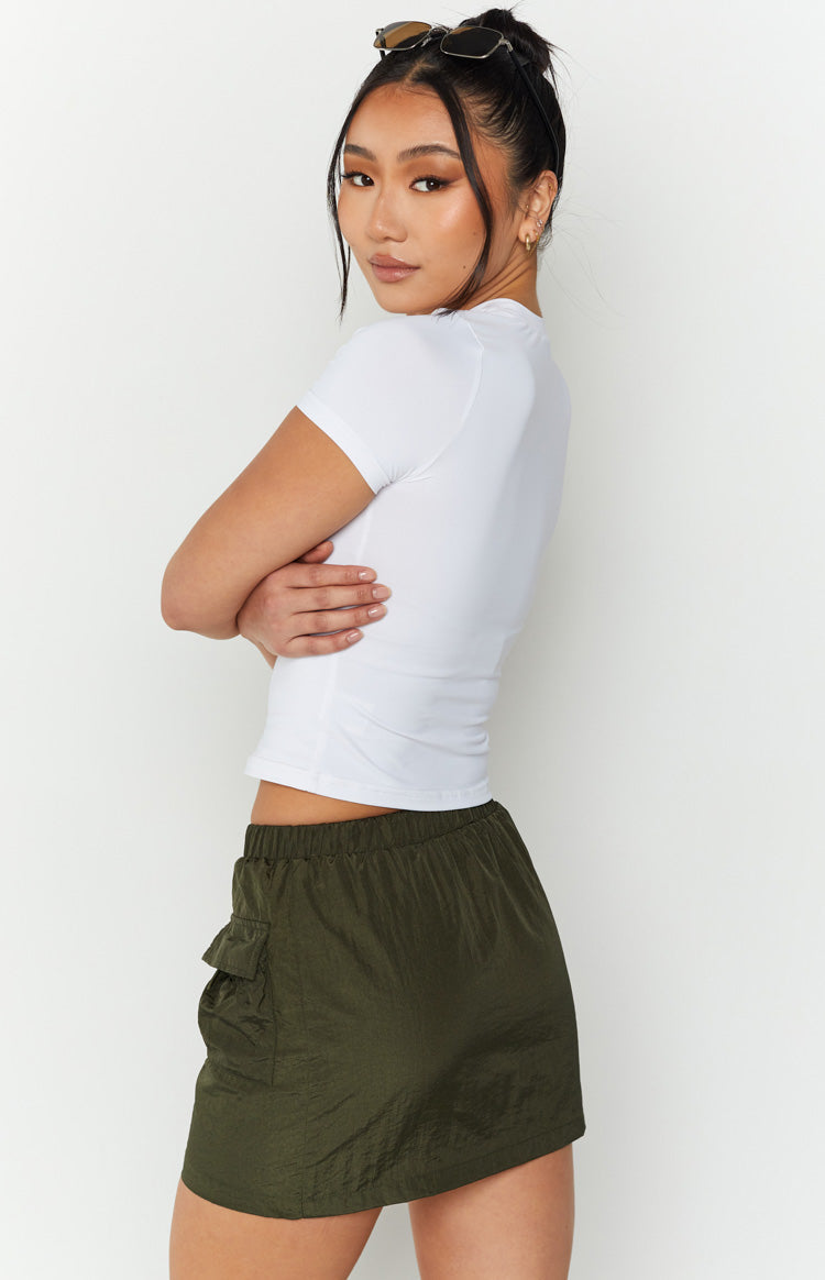 Nadine Khaki Mini Skirt